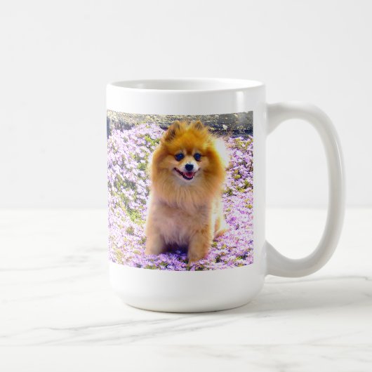 Mug | Spitz Marley mit Mauve-Blume Kaffeetasse (Rechts)