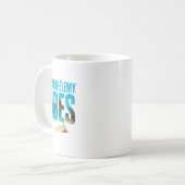 Mug St. Barthélemy Vibes Wird Tropischer Strand Kaffeetasse (Vorderseite Links)