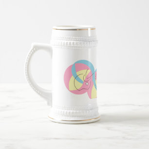 Mug Stein: Fußball in Bewegung. Bierglas