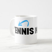 Mug Tennis Inside Out Kaffeetasse (Vorderseite Links)
