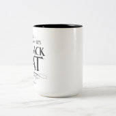 Mug „The Black Cat " Zweifarbige Tasse (Mittel)