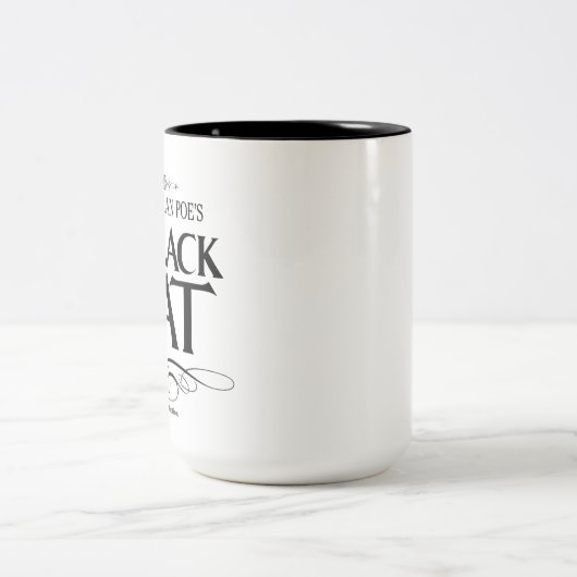 Mug „The Black Cat " Zweifarbige Tasse (Mittel)
