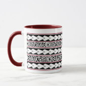 Mug Tribal Ethnic Bordeaux Tasse (Links)
