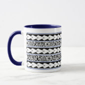 Mug Tribal Ethnic Marine Blue Tasse (Links)