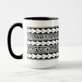 Mug Tribal Ethnic Noir Tasse (Links)