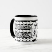 Mug Tribal Ethnic Noir Tasse (Vorderseite Links)