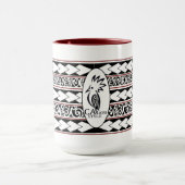 Mug Tribal Ethnic Rouge Bordeaux Tasse (Zentrum)