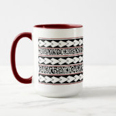 Mug Tribal Ethnic Rouge Bordeaux Tasse (Links)