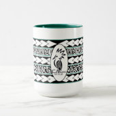 Mug Tribal Ethnic Vert Chasseur Tasse (Zentrum)