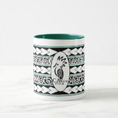 Mug Tribal Ethnic Vert Chasseur Tasse (Zentrum)