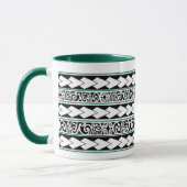Mug Tribal Ethnic Vert Chasseur Tasse (Links)