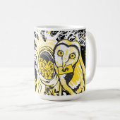 Mug – Urban Tree Owl & Wealth Surreal Pop-Art  Kaffeetasse (VorderseiteRechts)