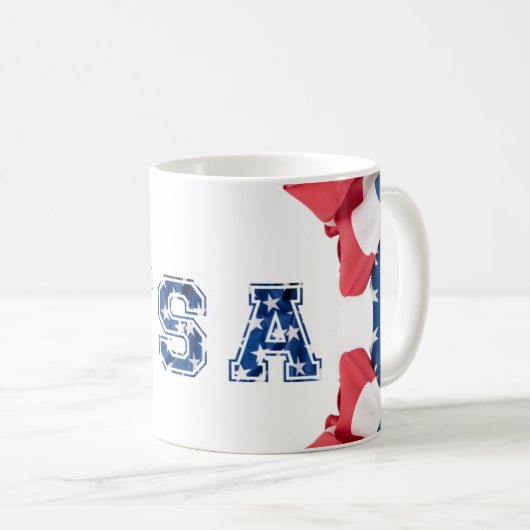 Mug USA 4. Juli Kaffeetasse (VorderseiteRechts)