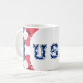 Mug USA 4. Juli Kaffeetasse (Vorderseite Links)