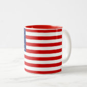 Mug USA Flag Zweifarbige Tasse (VorderseiteRechts)