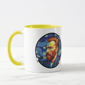 Mug Van Gogh portrait Starry night Unique Design Tasse