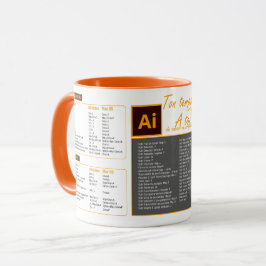 Mug-verkürzte Tastatur Illustrator Tasse
