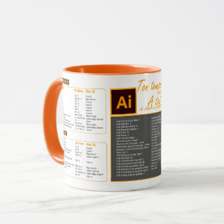 Mug-verkürzte Tastatur Illustrator Tasse
