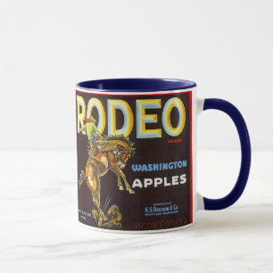 MUG~ VINTAGER RODEOBRONC &RIDER TASSE