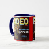 MUG~ VINTAGER RODEOBRONC &RIDER TASSE (Vorderseite Links)