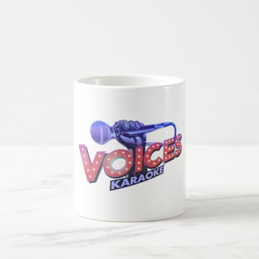 Mug Voices 1 side printed. 325 ml. Kaffeetasse (Mittel)