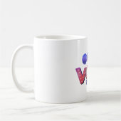 Mug Voices 1 side printed. 325 ml. Kaffeetasse (Links)