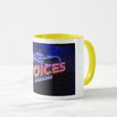Mug Voices. Different colors. 325 ml. Tasse (VorderseiteRechts)