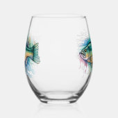 Mug - Watercolor Series: Bass  Weinglas Ohne Stiel (Rechts)