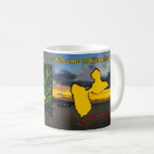 Mug: Welcome to Guadeloupe. Kaffeetasse (VorderseiteRechts)