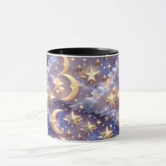Mug - White Celestial Moon Tasse (Zentrum)