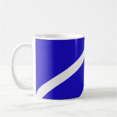 Mug – White Lines on Blue Kaffeetasse (Links)