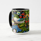 MUG - William Morris - "Strawberry Thief" becomes Tasse (Vorderseite Links)