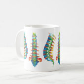 Mug Wirbelsäule Aquarelle Kaffeetasse (Vorderseite Links)