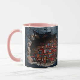 mug with a book design tasse