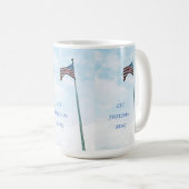 Mug with American Flag Kaffeetasse (VorderseiteRechts)