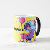Mug With Astronaut Relaxing in his Chair Verwandlungstasse (VorderseiteRechts)