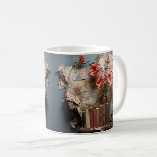 Mug with book design kaffeetasse (VorderseiteRechts)
