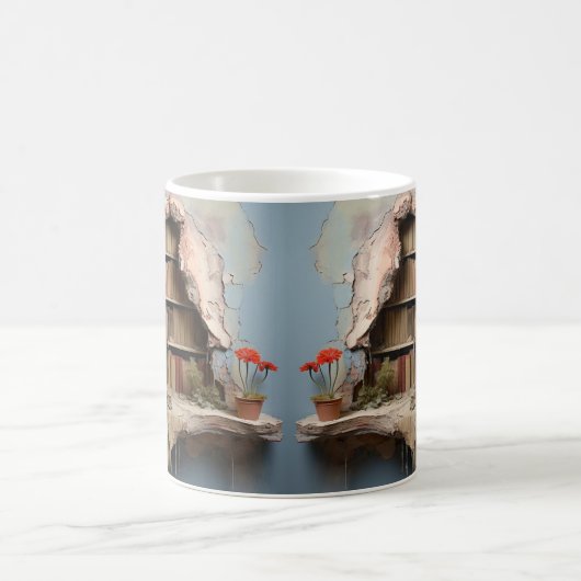 Mug with book design kaffeetasse (Mittel)