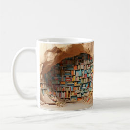 Mug with book design kaffeetasse
