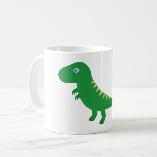 Mug with cartoon T-Rex Kaffeetasse (Vorderseite Links)