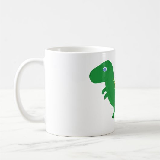 Mug with cartoon T-Rex Kaffeetasse (Links)