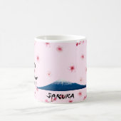 Mug with cherry blossoms and Mt. Fuji Kaffeetasse (Mittel)