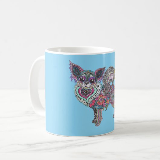 Mug with chihuahua kaffeetasse (Vorderseite Links)