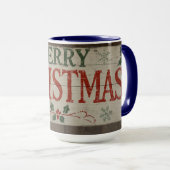 mug with christman writing tasse (VorderseiteRechts)