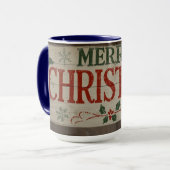mug with christman writing tasse (Vorderseite Links)