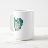 Mug with coastal theme sea glass kaffeetasse (Vorderseite Links)