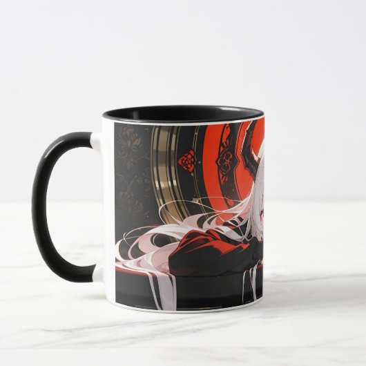 Mug with demonic anime girl tasse (Links)