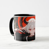 Mug with demonic anime girl tasse (Vorderseite Links)