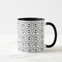 Mug with english Bulldogge pattern