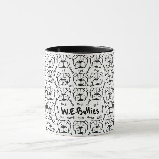 Mug with english Bulldogge pattern Tasse (Zentrum)
